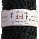Hemptique Hemp Cord Spool 20Lb 205'-Black