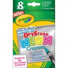 Crayola Washable Dry-Erase Crayons-Neon 8/Pkg