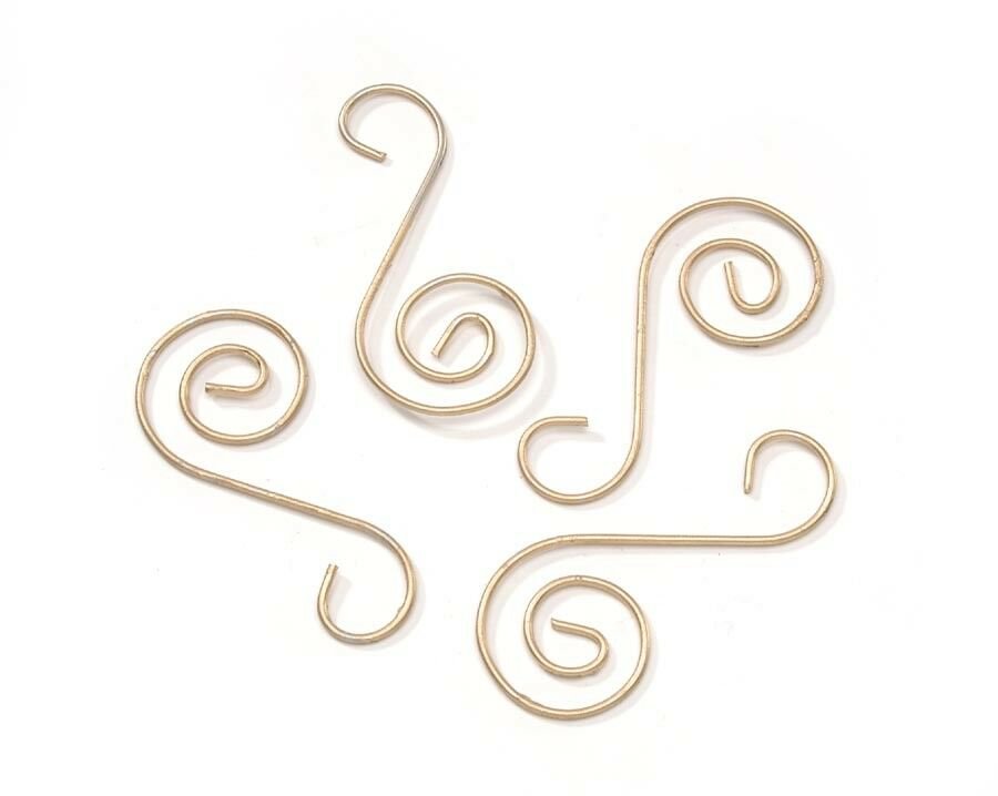 Darice Tree Trimming Decorative Gold Spiral Ornament Hooks