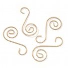 Darice Tree Trimming Decorative Gold Spiral Ornament Hooks