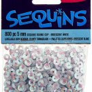 Darice Cupped Sequins White Iridescent 5mm