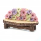 Darice Yard and Garden Minis Flower Bench Resin 4.4 x 1.75 Inches