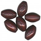 Darice Team Sport Beads - Acrylic - Football - Brown and Black - 12mm x 18mm