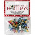 Darice Plastic Christmas Tree Bulbs 6 feet Garland Flame Multicolor