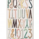 American Craft Wonder Thickers Alpha Stickers 5.5 x 11