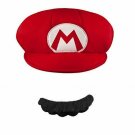 Disguise Mario Adult Hat & Mustache (One Size Adult)