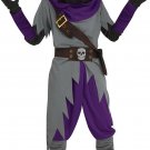 Fun World Mage Fade in/Out Child Costume Fortnite Inspired, Gray/Purple, Large
