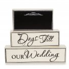 Darice Chalkboard Wedding Day Countdown Blocks Assorted