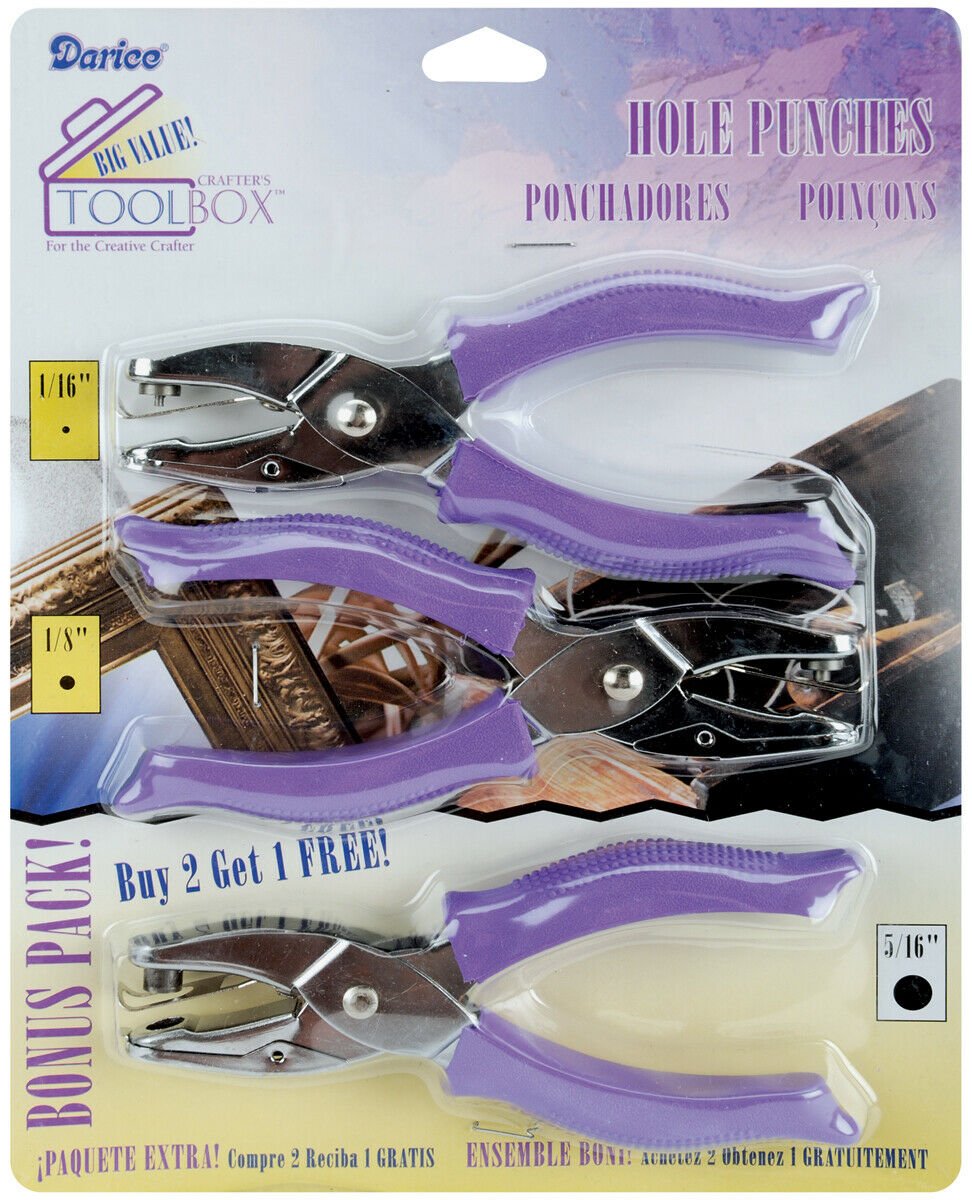 Darice Crafters Toolbox Hole Punch Value Pack Circles