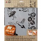Plaid Folkart Painting Stencil, 9.5 X 8.5-Inch, Hummingbird