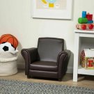 Melissa & Doug Child’s Armchair, Coffee Faux Leather 
