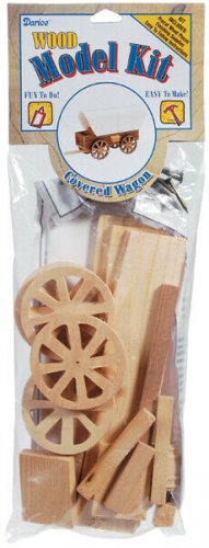 Wood Model Kit-Covered Wagon 8.5"X4.5"