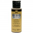 FolkArt Brushed Metal Acrylic Paint - Gold, 2 oz.