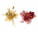 Darice Christmas Pick Glittr Berry Cone 8 Inches