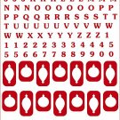 Armour Products Etch Over N Over Stencil Reverse Balloons