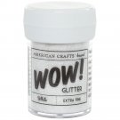 American Crafts Wow Extra Fe Glitter 1Oz White