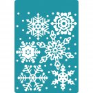 Sizzix Christmas Textured Impressions Embossing Folders Falling Snowflakes