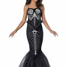 InCharacter Skeleton Mermaid Girls Tween Costume, Black, Small(8-10)