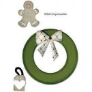 Sizzix Bigz Die With Bonus Embosslits, Wreath and Gingerbread Man, Black