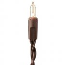 Darice DecoLights Light Set 20 Clear Bulbs Brown Cord