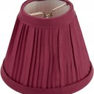 Darice Pleated Cloth Covered Lampshade 2.5 X 4 X 5 Inches Burgundy