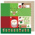 American Crafts All Wrapped Up Christmas 12X12 Double Sided Paper Tis The Season