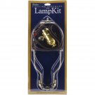 Darice Lamp Kit - 3 Way - Brown Cord - 10 Inches Harp