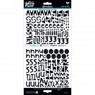 Bella Blvd Illustrated Faith Cardstock Stickers Alphabet Homespun Black Eyed Pea