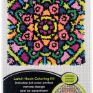 Dimensions Colorful Latch Hook Kit 16"X16"-Mandala