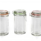 Darice Clear Glass Jar with Locking Lid: 3.27 x 5.9 inches