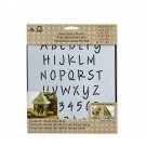 Plaid Folkart Large Painting Stencil, Lite Felt Tip Marker Alphabet