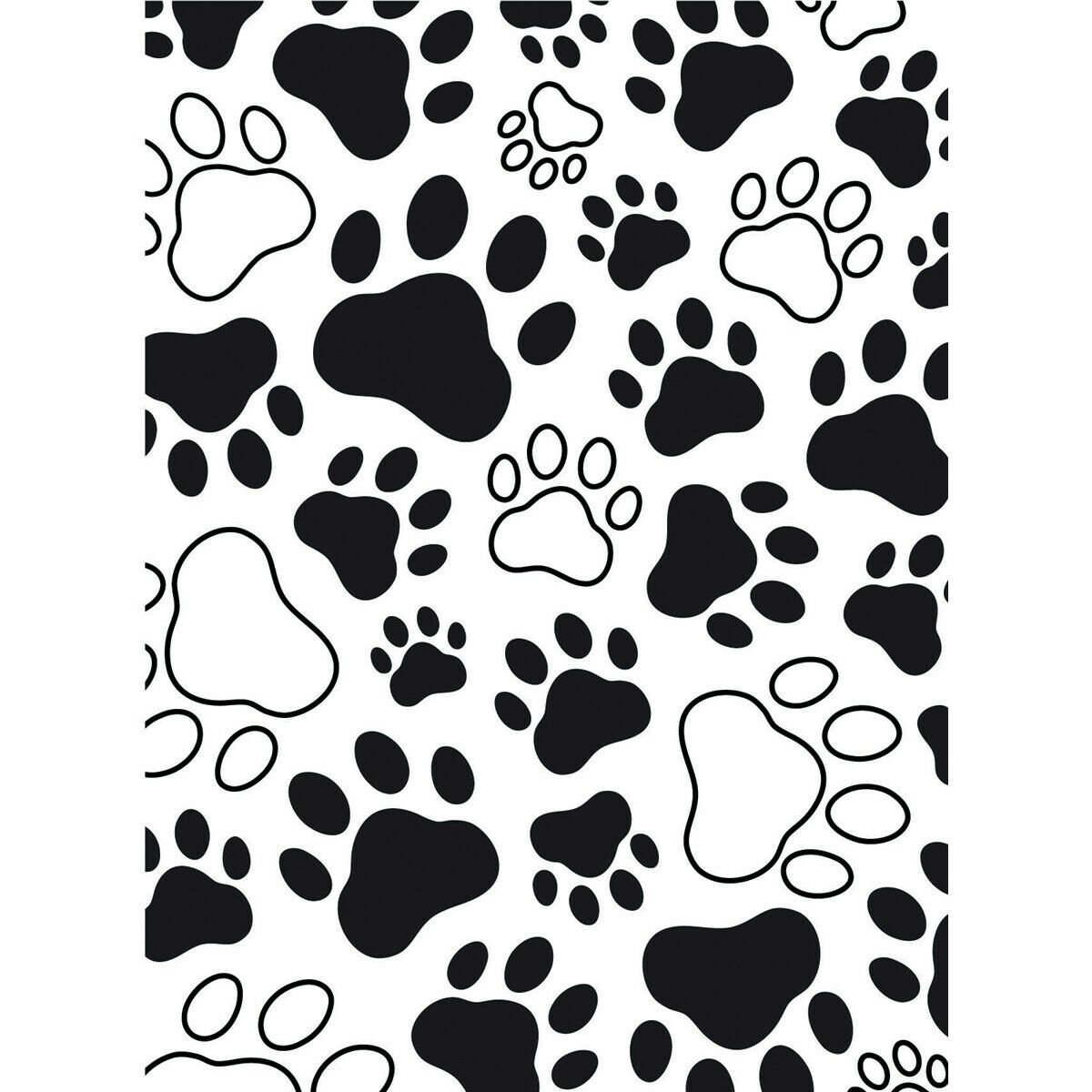 Darice Embossing Folder Paw Print Background 4.25 X 5.75 Inches