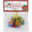 Darice Plastic Christmas Tree Bulbs 8 mm Flame Multicolor