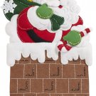 Bucilla Felt Wreath Applique Kit 15"X15"-Down The Chimney