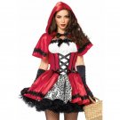 Leg Avenue Women's Gothic Red Riding Hood Costume Red and White Small