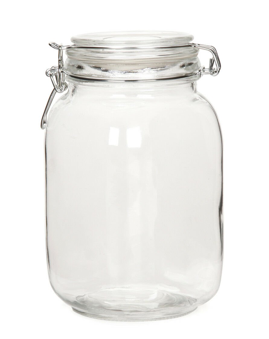 Darice Jar with Locking Lid Clear Glass 2.64 x 4.5 inches