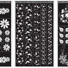Armour Rub N Etch Designer Stencils 5 X 8 Floral Designs