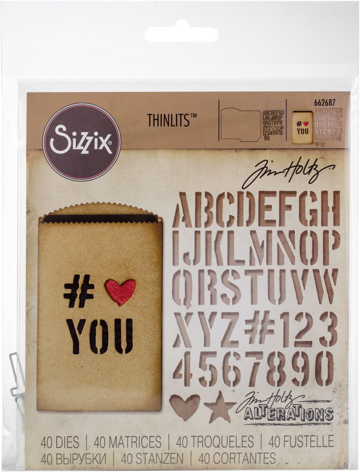 Sizzix Thinlits Dies By Tim Holtz -Gift Card Bag