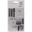 Kaiser Craft Captured Moments Collection Clear Acrylic Stamps Polaroid