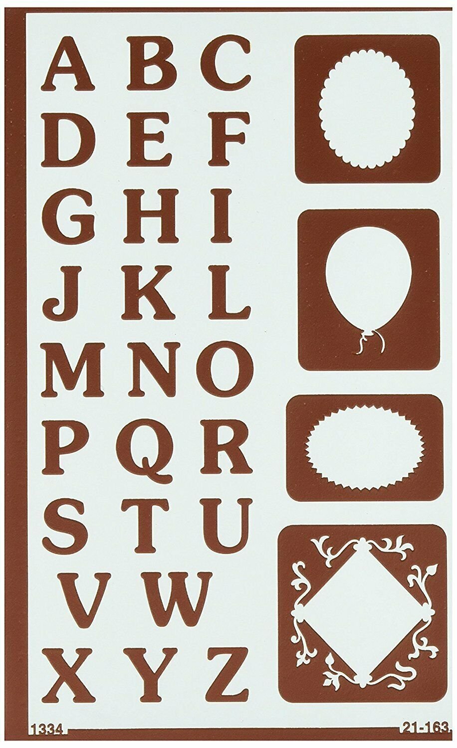 Armour Products Etch Over N Over Stencil Reverse Letterg