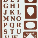 Armour Products Etch Over N Over Stencil Reverse Letterg