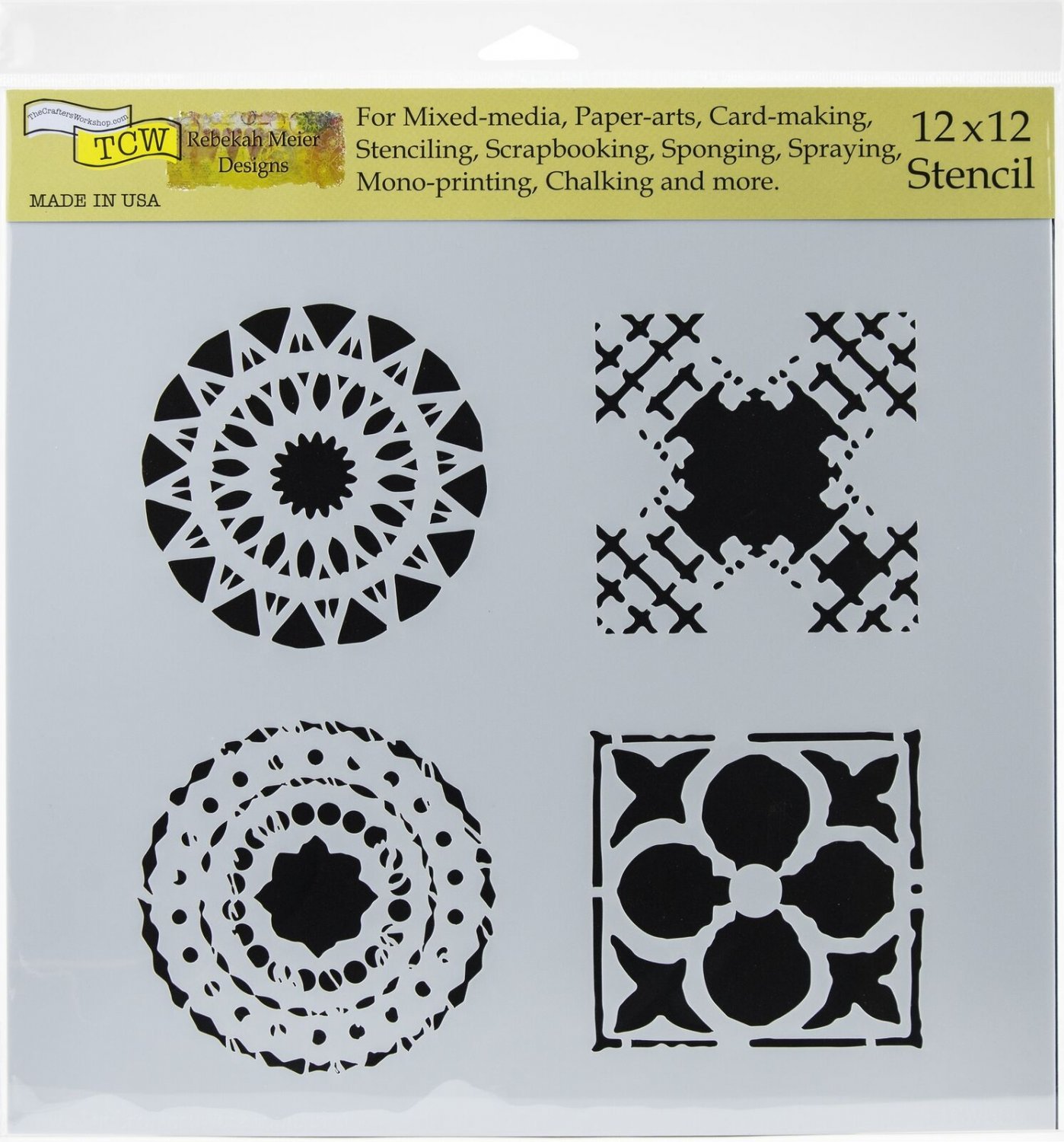 Crafter'S Workshop Template 12"X12"-Quattro Motifs