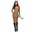 Leg Avenue Women's Cougar Catsuit Costume Leopard Small