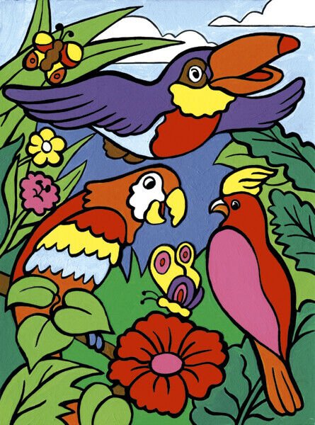 My First Paint By Number Kit 8.75"X11.375"-Birds