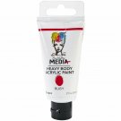 Ranger Dina Wakley Media Heavy Body 2 oz. Acrylic Paint, Ruby (Red)