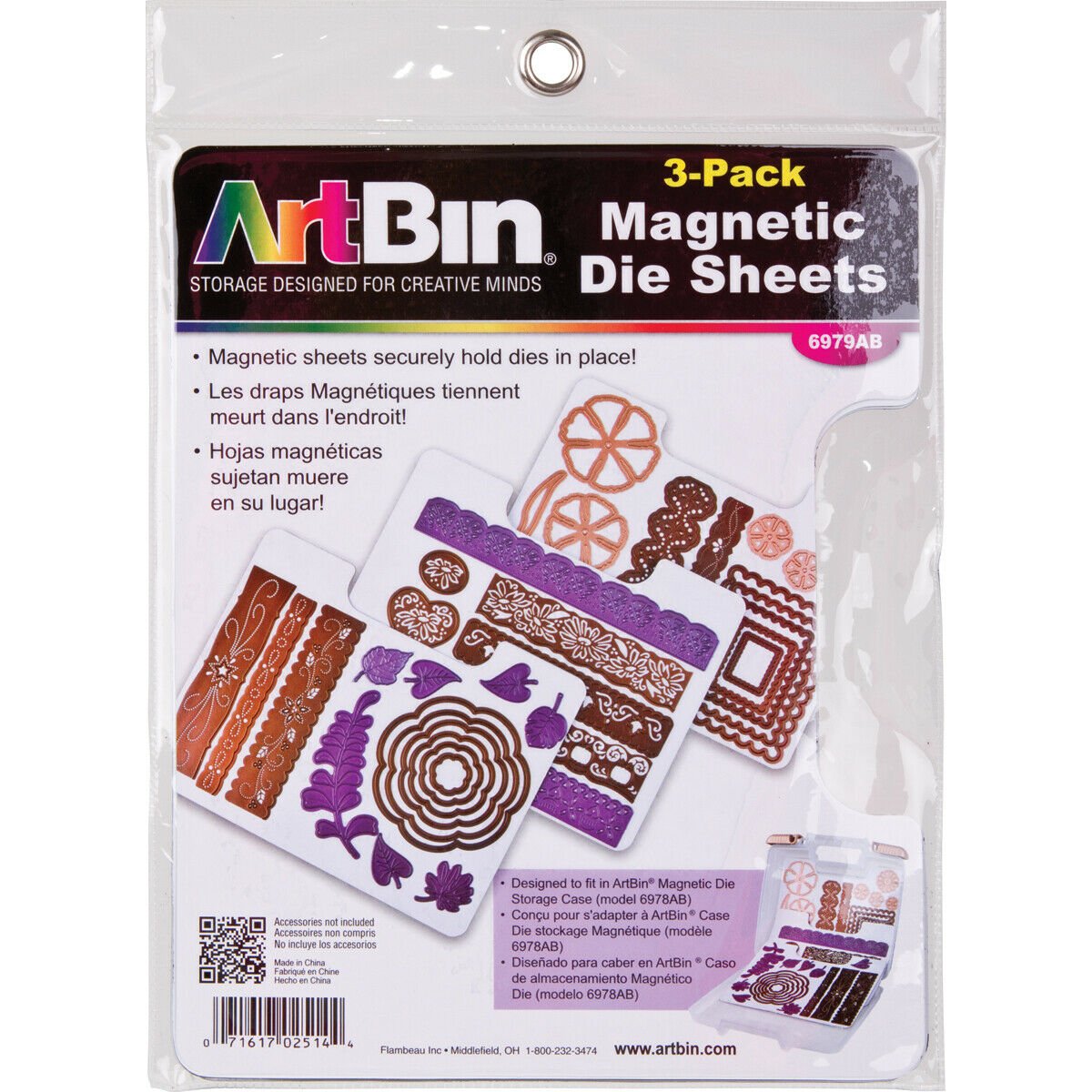 Artbin Magnetic Sheets 3/Pkg-7.325"X9.125"