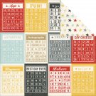 Simple Stories Say Cheese Collection 12 X 12 Double Sided Paper Bingo Cards