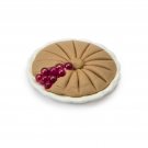 Darice Timeless Minis Cherry Pie On Silver Plate 0.875 X 0.25 inches