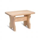 Darice Wood Stool Pine Trestle Design Unfinished 12 x 8 x 7.5 inches