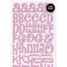Darice American Crafts Thickers Alpha Stickers Glitter FoamBubblegum 2 Sheets